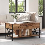 vidaXL Masă de cafea Lemn vechi 100 x 55 x 50 cm Lemn compozit 883035