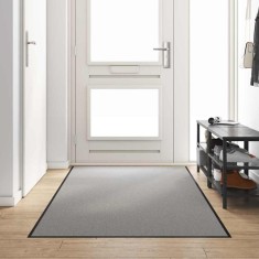 vidaXL Covoraș de intrare Altele Gri și negru 120 x 300 cm 4100775