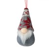 Ornament Brad Crăciun, Gnome, Gri, &Icirc;nălțime 11cm, Poliester, Oem