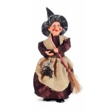Cumpara ieftin Figurina Halloween Vrajitoare Befana cu recipient pentru dulciuri III cm 12x11x30 H