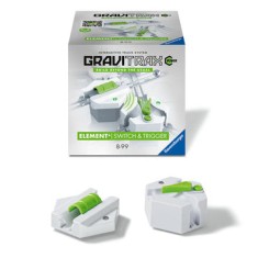 Joc de constructie Gravitrax Power - SwitchTrigger, Comutator si declansator electric, set de accesorii automat
