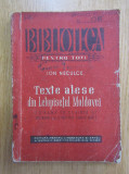 I. Neculce - Texte alese din Letopisețul Moldovei