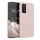 Husa Kwmobile pentru Xiaomi Redmi Note 11 Pro/Redmi Note 11 Pro 5G, Silicon, Crem, 57369.225, Carcasa