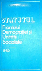 Statutul frontului democratiei si Unitatii Socialiste foto