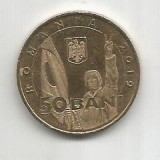 No(4) moneda-ROMANIA- 50 bani 2019- Revolutia romana din decembrie1989`, Cupru (arama)
