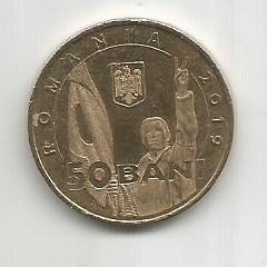 No(4) moneda-ROMANIA- 50 bani 2019- Revolutia romana din decembrie1989` foto