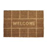 Covor intrare interior / exterior Embossed Coir RT02, 40 x 60 cm, cocos, maro, dreptunghiular