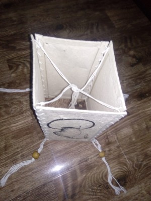 LAMPION , ABAJUR , CHINEZESC HANDMADE - DIN HARTIE FACUTA SI PICTATA MANUAL foto