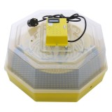 Incubator Oua Cleo 5TH, Termometru &amp; Termohigrometru, 60 Oua Gaina/150 Prepelita, Electric, Galben