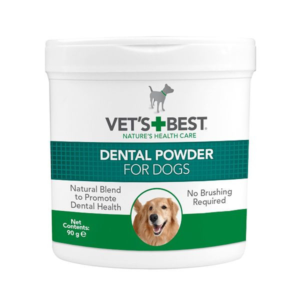 Pudră dentară pentru dinți pentru c&acirc;ini Dental Powder VET&acute;S BEST, 90 g