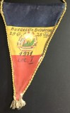 Fanion RSR unicat 1971 - Cursa București-Budapesta Locul I, Ghergheasa Buzău