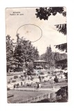 CP Sovata - Vedere din parc, RPR, circulata 1964, animata, uzata, Printata