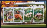 Ciuperci - Togo 2016 - Coliță Bloc Set Complet 4 Timbre Les Champignons MNH CP1_II