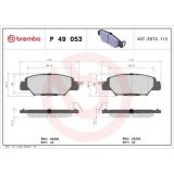 Placute frana Mazda Cx-5 (Ke Gh) 11.11-02.17, Cx-5 (Kf) 11.16-, Cx-5 Van (Ke) 11.11-02.17, Spate, BREMBO