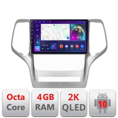 Navigatie Jeep Gran Cherokee 2011-2013 C-grche Android Octa Core Ecran 2K QLED GPS 4G 4+32GB 360 KIT-grche+EDT-E409-2K CarStore Technology foto
