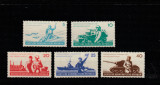 Germania DDR 1962-Aniversare 6 ani,serie 5 valori,MNH,Mi.876-880, Istorie, Nestampilat