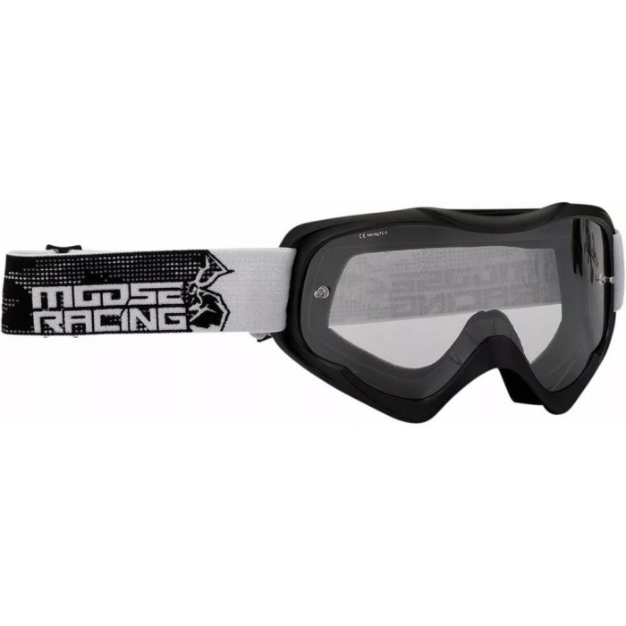 Ochelari cross/atv Moose Racing Qualifier, negru/alb