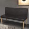 vidaXL Bancă, maro &icirc;nchis, 139,5 cm, piele ecologică 241347