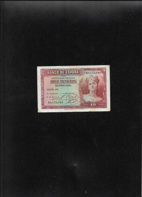 Spania 10 pesetas 1935 seria132849 foto