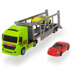 Camion Dickie Toys Cu Trailer Si 2 Masini Porsche foto