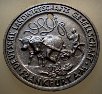 1.134 GERMANIA MEDALIE DEUTSCHE LANDWIRTSCHAFTS FRANKFURT I PREIS 1955 foto