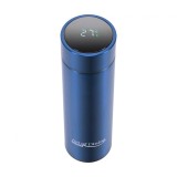 Termos HR-AER-TM45A cu pereti dubli din&nbsp;inox, 450ml, Touch&amp;amp;Light, Albastru