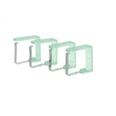 Set 4 agrafe pentru prindere fata de masa, culoare verde