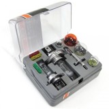 Set de lampi de rezerva H1 H4 H7 10 piese, cutie de sigurante pentru vehicul auto 12V Performance AutoTuning