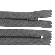 Fermoar spiralat nedetasabil, lungime 40 cm Gri inchis