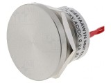 Comutator Piezoelectric 2 Poz SPST-NO 0,2A 24V IP68 &Oslash;22mm