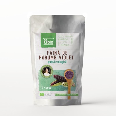 Faina de porumb violet, bio, 250g, Obio foto