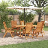 vidaXL Set de masă pentru grădină 7 pcs Maro Lemn Solid de Acacia 3375721