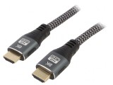 Cablu HDMI 2.1 Textil 3m Negru