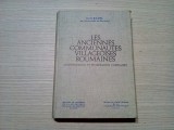 LES ANCIENNES COMMUNAUTES VILLAGEOISES ROUMAINES - H.H. Stahl (autograf) - 1969