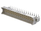 Conector DIN 41612 Soclu Tip F Tată 32 PIN THT Aurit