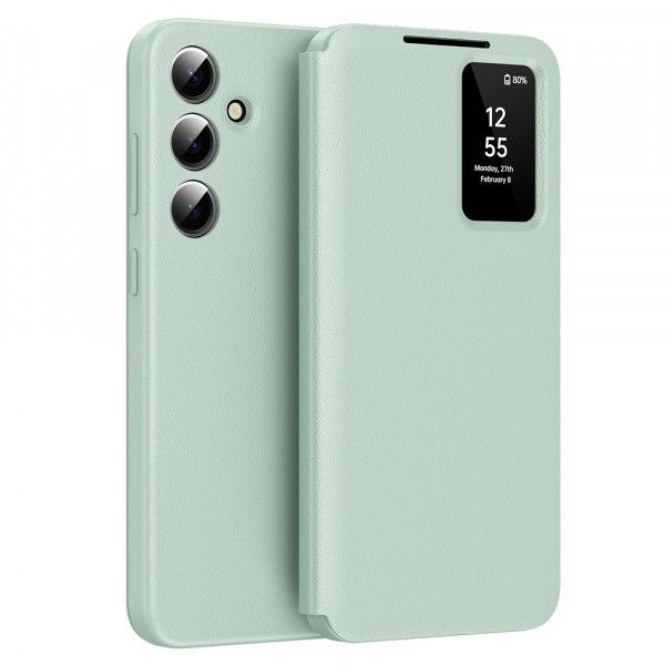 Husa pentru Samsung Galaxy A56 A566, Techsuit, SmartView, Verde