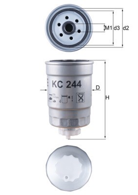 MAHLE KC 244 filtru combustibil foto
