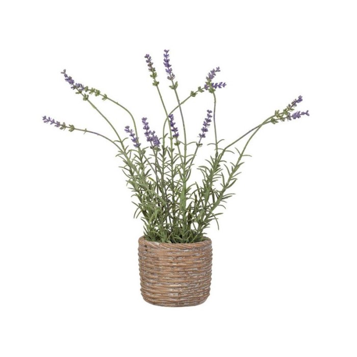 Floare decorativa artificiala, Ghiveci ceramic Lavanda, mov, 36 cm, ATU-088315