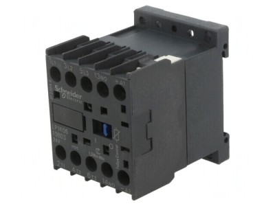 Contactor 3P NO 24VDC 6A cu 3 Contacte Auxiliare NO foto
