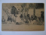 Rara! Carte postala necirculata aborigeni australieni,Kerry-Sydney circa 1900, Australia, Printata