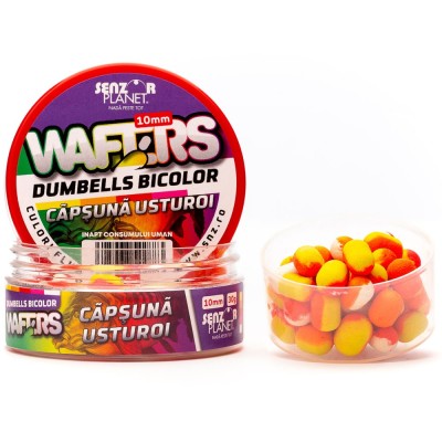 Wafters Senzor Planet Dumbells Bicolor, Capsuna &amp;amp; Usturoi, 10mm, 30g foto
