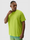 Tricou oversize cu imprimeu pentru bărbați - verde, 4F Sportswear