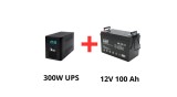 IPS Alimentare ne&icirc;ntreruptibilă pentru pompe de circulație 300W + acumulator 100Ah