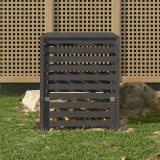 Compostor, gri, 82,5x82,5x99,5 cm, lemn masiv de pin
