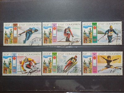 COMORE 1976-J.O. INNSBRUCK-SERIE CTO foto