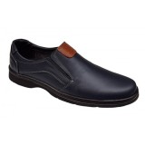 Pantofi barbati din piele naturala Bleumarin GKR104BL