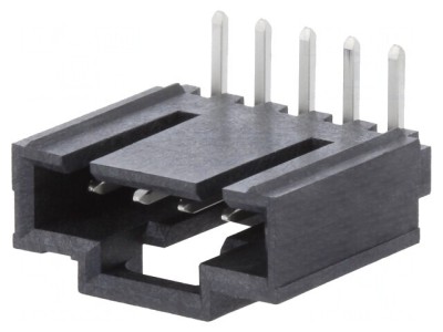 Soclu cablu-placă 2,54mm 5 PIN THT cositorit foto