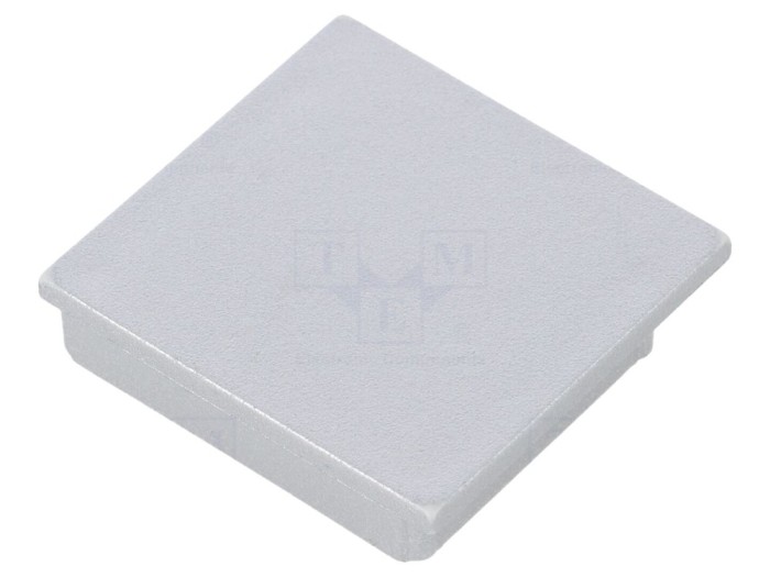 Obturator Argintiu ABS pentru Profil LED
