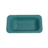 Cos pentru scurgere chiuveta de bucatarie, flippy, plastic, telescopic, 36x20x5 cm, verde