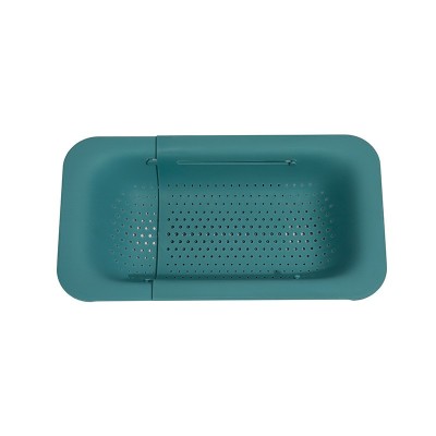Cos pentru scurgere chiuveta de bucatarie, flippy, plastic, telescopic, 36x20x5 cm, verde foto